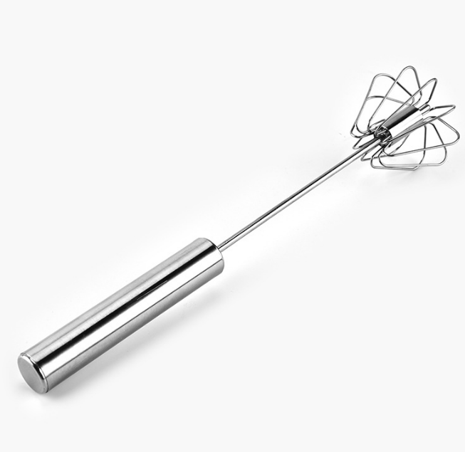 Stainless Steel Hand Pressure Rotary Semi-automatic Whisk