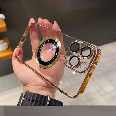 Magnifier Leakage Label Magnetic Suction Phone Case