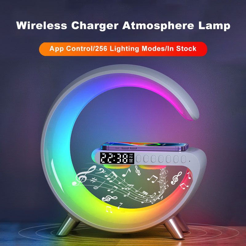 2023 New Intelligent LED Lamp Bluetooth Speake Wireless Charger