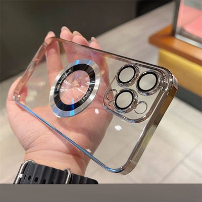 Magnifier Leakage Label Magnetic Suction Phone Case
