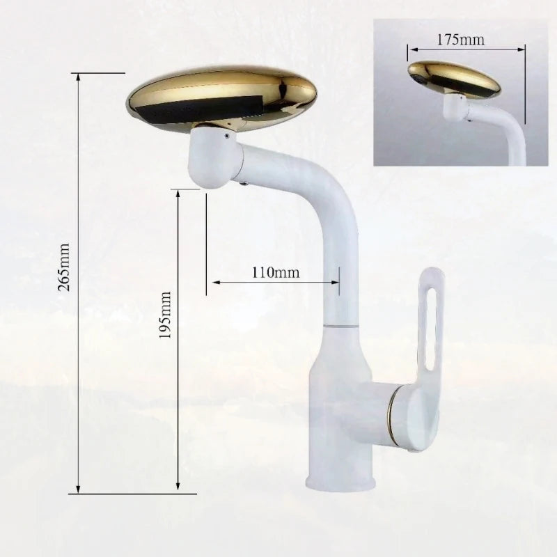 4 Modes 360° Rotation Multi Functional Waterfall Basin Faucet  Stream Sprayer Hot Cold Water Sink Mixer Wash Tap For Bathroom