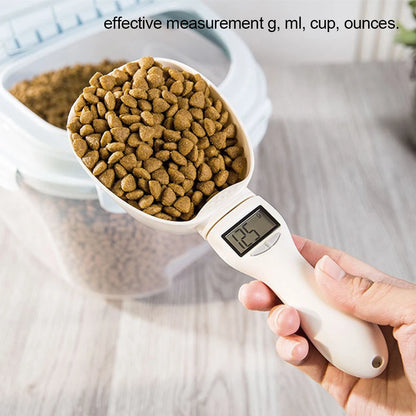 Pet Food Measuring Scoop Electronic Measuring Tool Dog Cat Food Measuring Cup Digital Spoon Scale Pet Food Scale LED Display New