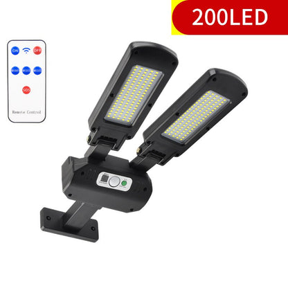 200COB Solar Street Light Outdoor Rotatable Solar Lamp With Motion Sensor Sunlight Garden Garage Remote Security LED Flood Light