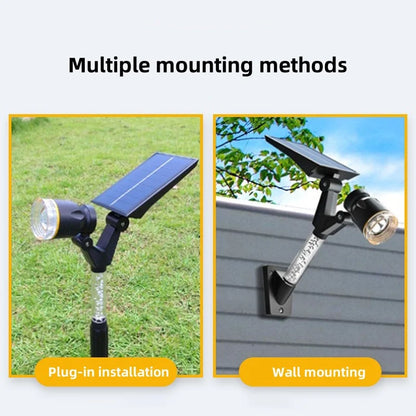 LED Solar Garden Lights Outdoor Waterproof Solar Powered Spotlights Courtyard Lawn Path Balcony Fence Decorative Sunlight Lamp