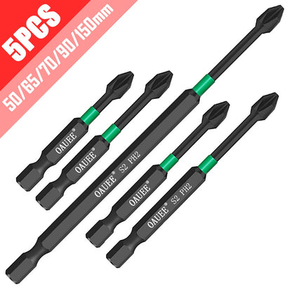 1/2/3/6pcs Magnetic Batch Head Impact Strong Cross High Hardness 25/50/65/70/90mm Anti Non-slip WaterProof PH2 Screwdriver Set