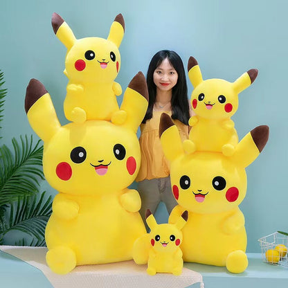 Pikachu Plush Pokemon Toys Kawaii Elf Plush Doll Japan Anime Soft Stuffed Cartoon Pikachu Doll Birthday Gift For Kids Girls