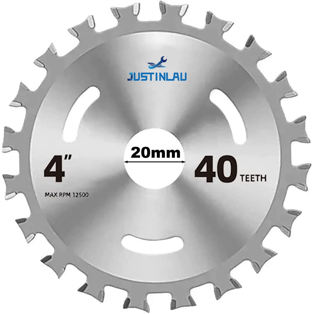 4Inch Alloy Woodworking Double Side Saw Blade Circular Cutting Disc Rotating Drilling Tool For Wood Plastic Aluminum And Steel