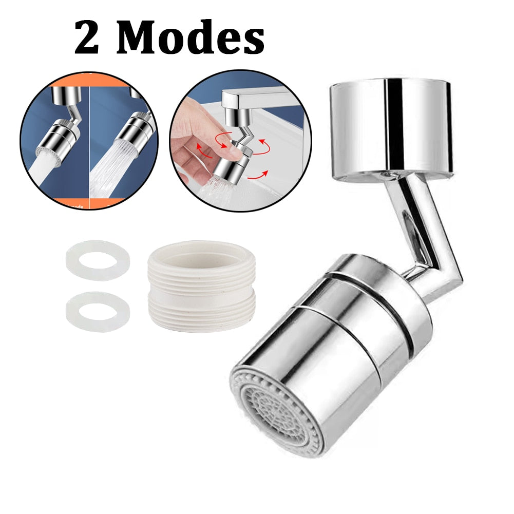 3 Mode Shower Head Kitchen Tap 360° Rotatable Kitchen Flush High-Pressure W/ Faucet Sprayer Tap Replacement Kitchen Button K7C0