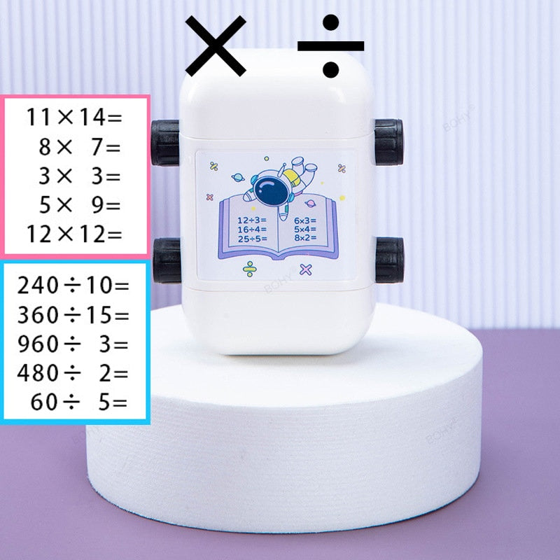 Teaching Stamp 2 in 1Fill In The Blank Roller Reusable Math Roller Stamp Design Digital Stamp Within 100 Math Practice