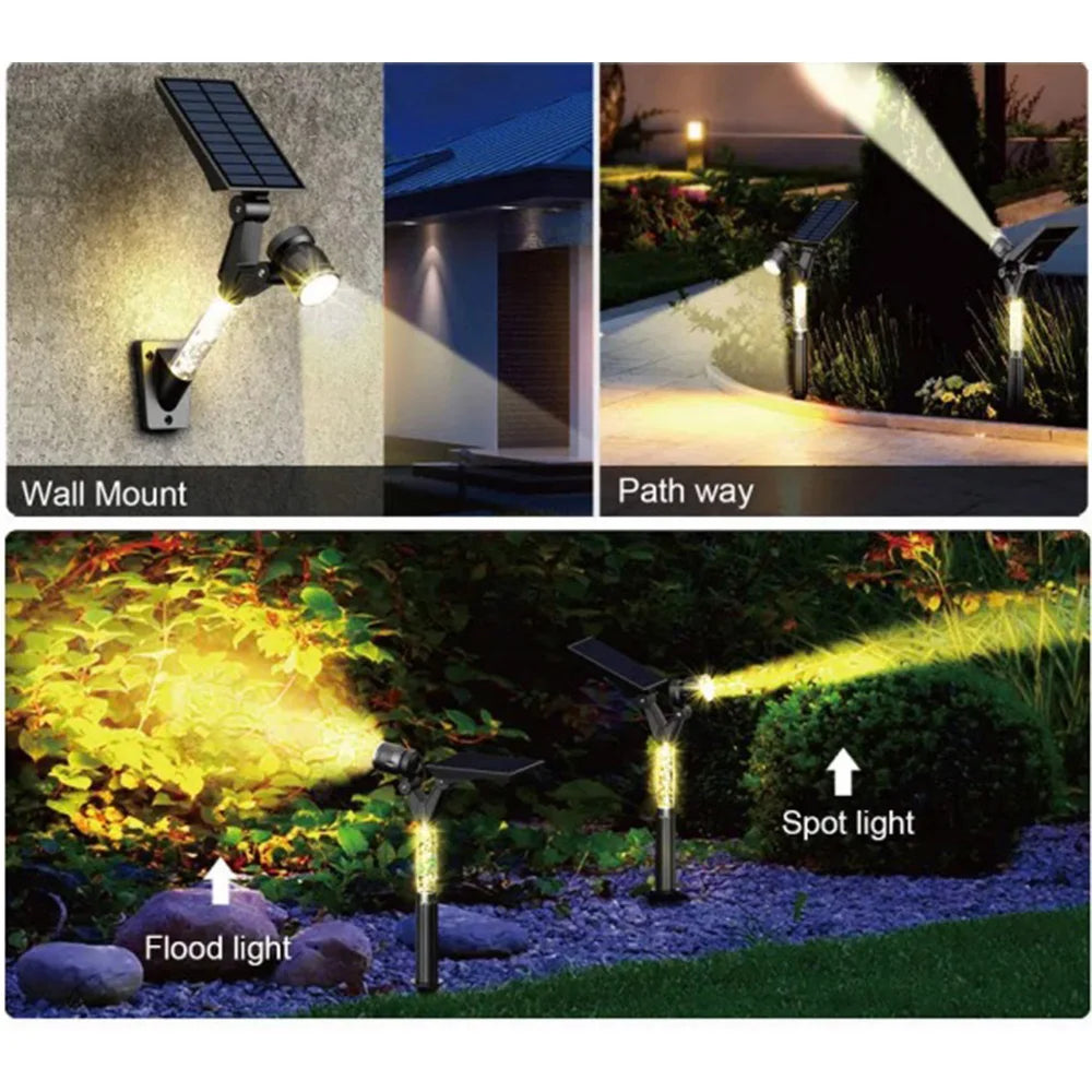 Solar LED Light Solar Landscape SpotLights Outdoor Garden Light Outdoor IP65 Waterproof Solar Power Light Wall Light