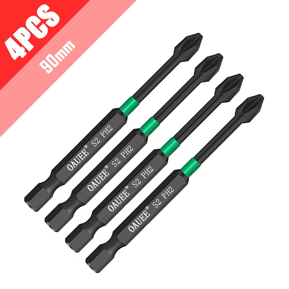 1/2/3/6pcs Magnetic Batch Head Impact Strong Cross High Hardness 25/50/65/70/90mm Anti Non-slip WaterProof PH2 Screwdriver Set