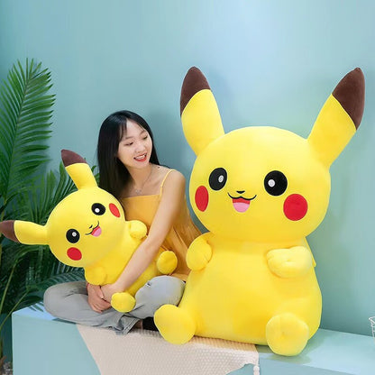 Pikachu Plush Pokemon Toys Kawaii Elf Plush Doll Japan Anime Soft Stuffed Cartoon Pikachu Doll Birthday Gift For Kids Girls