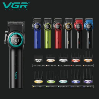 VGR Hair Clipper Cordless Hair Trimmer Professional Hair Cutting Machine Rechargeable Haircut 9000 RPM Clipper for Men V-001