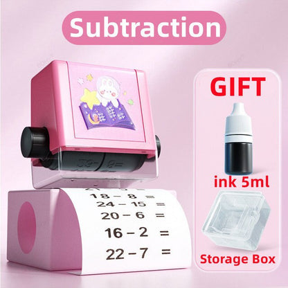 Teaching Stamp 2 in 1Fill In The Blank Roller Reusable Math Roller Stamp Design Digital Stamp Within 100 Math Practice