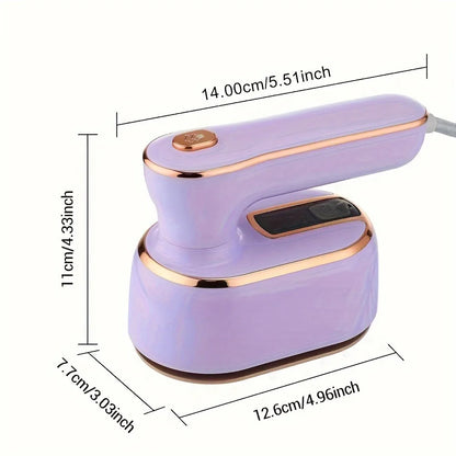 Micro Steam Iron, Travel Steamer for Clothes Portable Mini Steam Iron, 970W Handheld Steamer Dry and Wet Ironing for Home,Travel