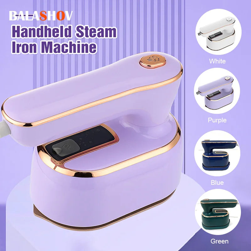 Micro Steam Iron, Travel Steamer for Clothes Portable Mini Steam Iron, 970W Handheld Steamer Dry and Wet Ironing for Home,Travel