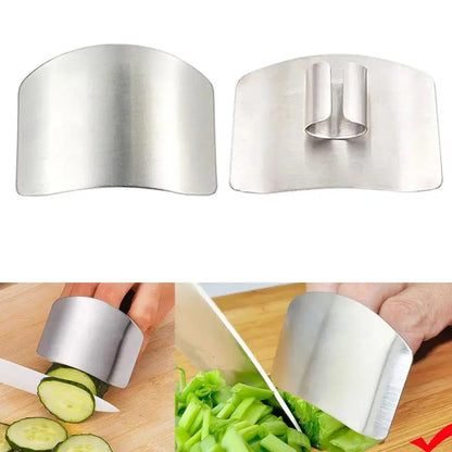 Kitchen Tool Accessories Stainless Steel Finger Guard Safety Vegetable Cutter Hand Guard Tool Kitchen Cut Finger Protector Tool