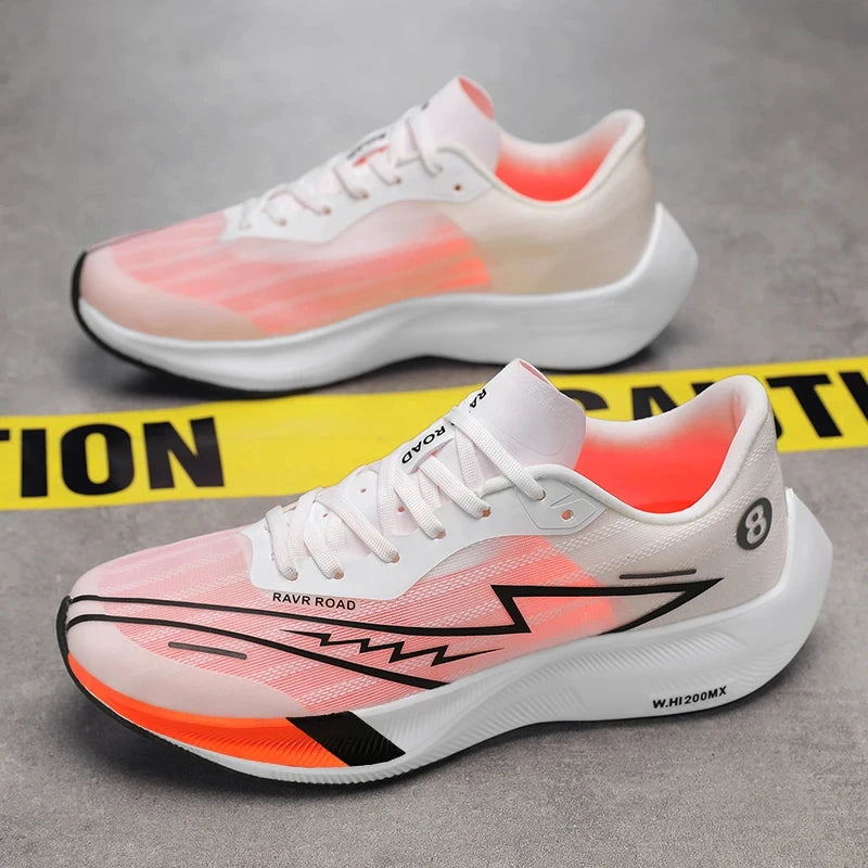 Men's Carbon Plate Sneakers Professional Marathon Racing Running Shoes High Quality Men's Shoes Comfortable White Sports Shoes