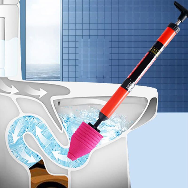 Sewer Pipe Unblocker Air Drain Blaster Dredge Clog Remover High Pressure Drain Plunger Toilet Sewer Dredging Plunger