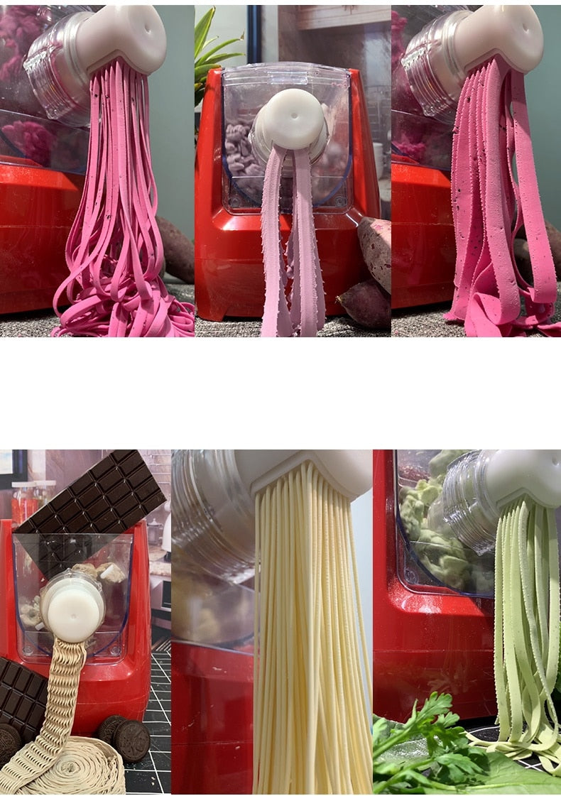 Electric Pasta Maker Noodles Dumpling Pasta Press Dough Mixer Automatic Spaghetti Macaroni Making Vegetable Noodle Machine