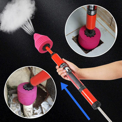 Sewer Pipe Unblocker Air Drain Blaster Dredge Clog Remover High Pressure Drain Plunger Toilet Sewer Dredging Plunger