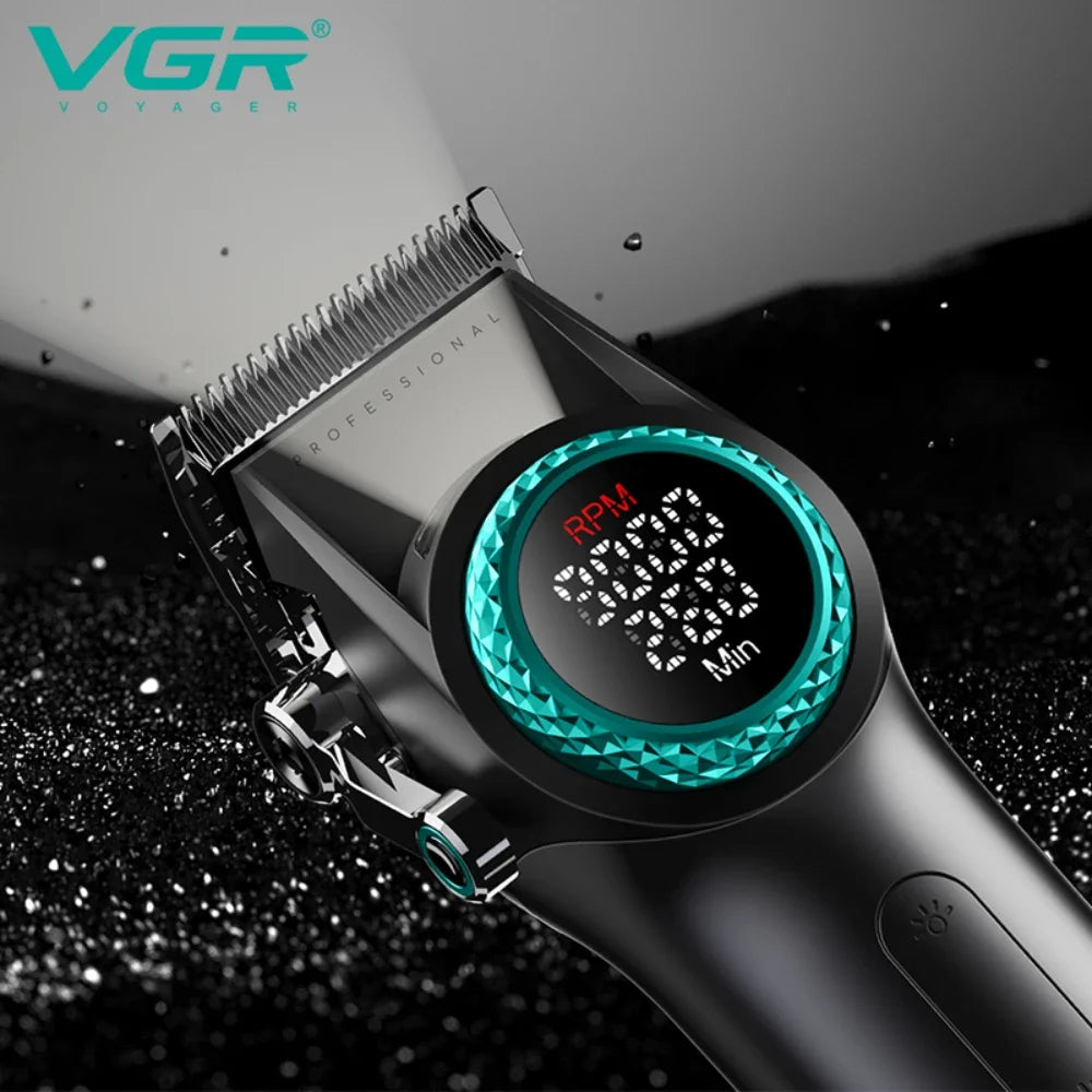 VGR Hair Clipper Cordless Hair Trimmer Professional Hair Cutting Machine Rechargeable Haircut 9000 RPM Clipper for Men V-001