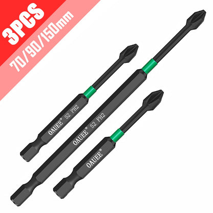 1/2/3/6pcs Magnetic Batch Head Impact Strong Cross High Hardness 25/50/65/70/90mm Anti Non-slip WaterProof PH2 Screwdriver Set