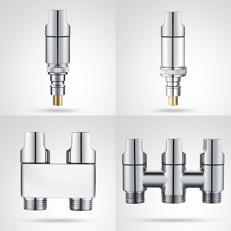 Brass thickened triangular valve washbasin hot and cold faucet water heater inlet valve toilet four-point wall stop valve