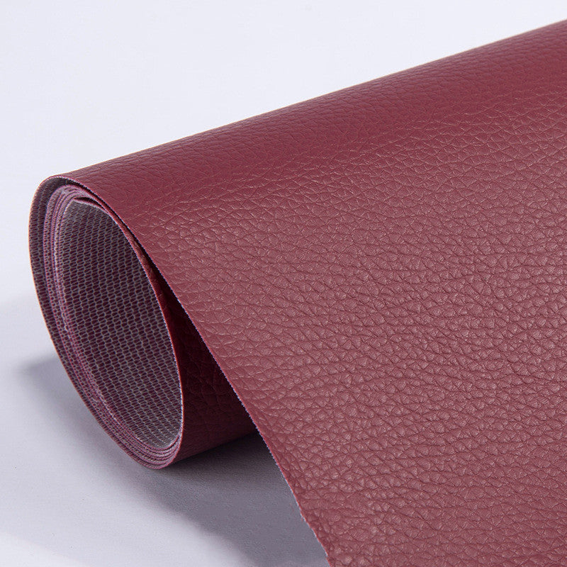 Self-adhesive Leather Fabric Soft And Hard Bag Pvc Artificial Leather Back Glue