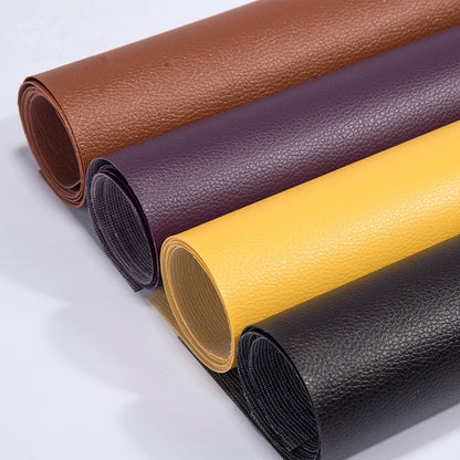 Self-adhesive Leather Fabric Soft And Hard Bag Pvc Artificial Leather Back Glue