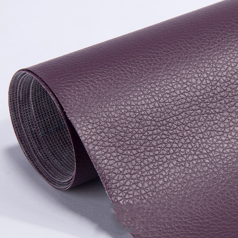 Self-adhesive Leather Fabric Soft And Hard Bag Pvc Artificial Leather Back Glue