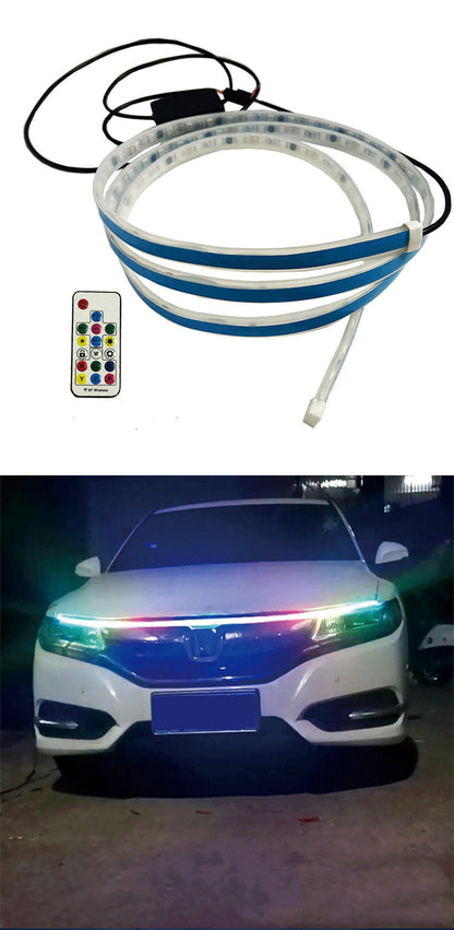 Car Hood Atmosphere Light Through-type Daytime General Modified LED Daytime Running