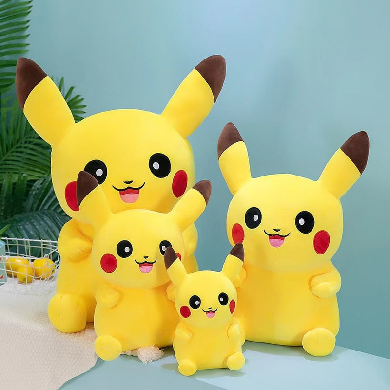 Pikachu Plush Pokemon Toys Kawaii Elf Plush Doll Japan Anime Soft Stuffed Cartoon Pikachu Doll Birthday Gift For Kids Girls